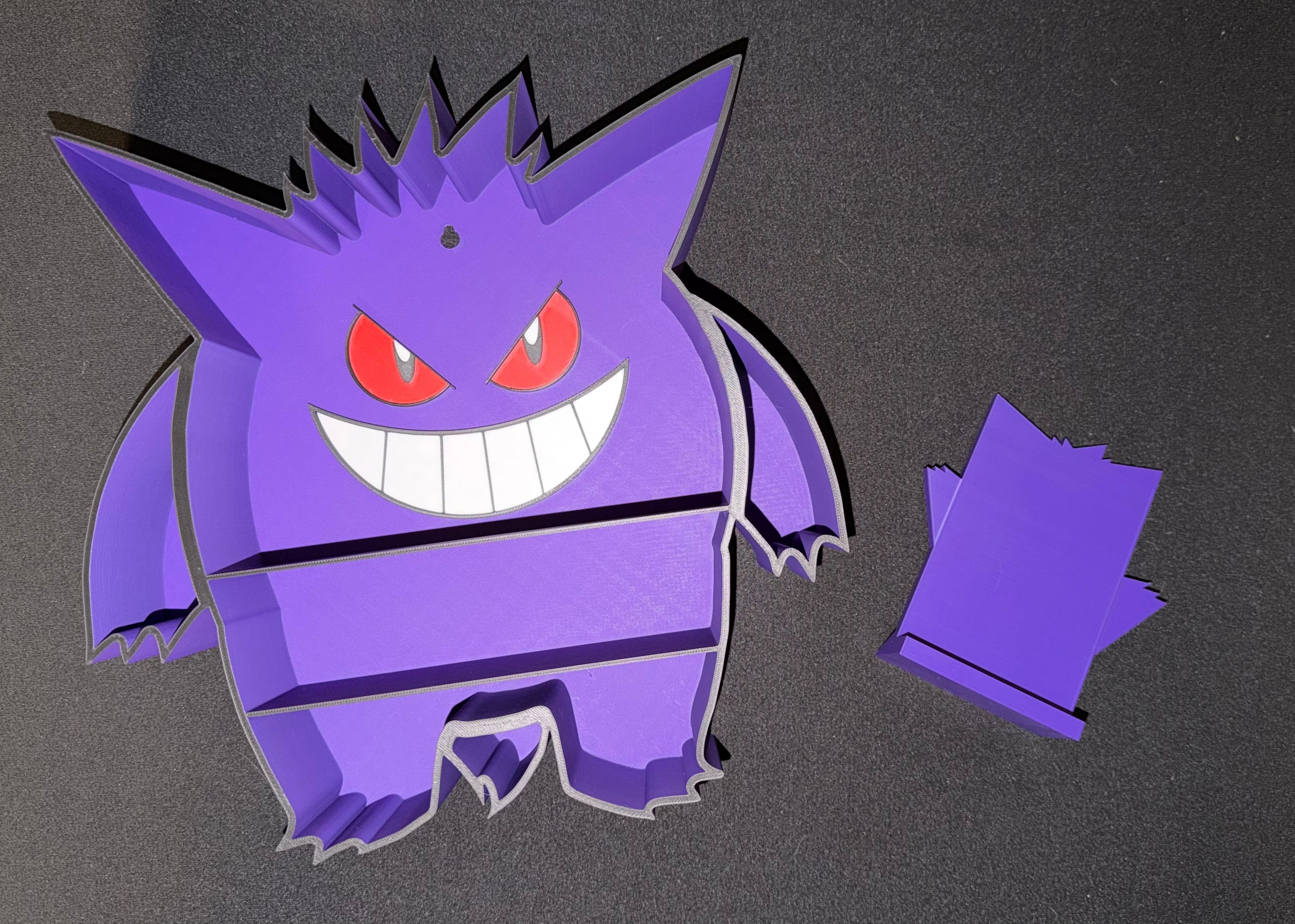 Gengar shelf and toploader stand