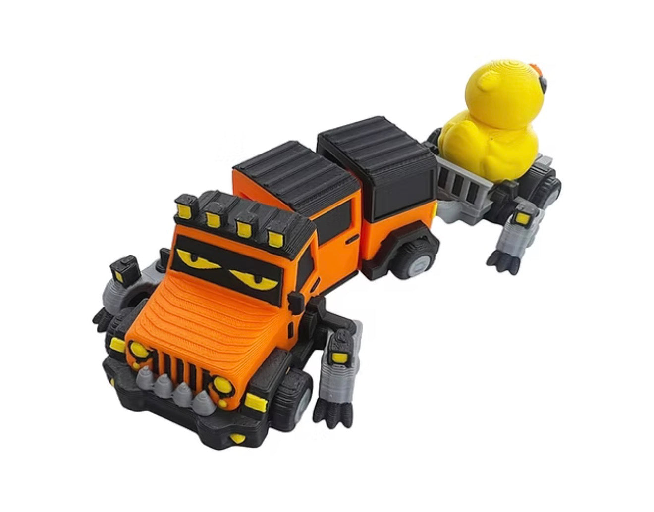 Jeep dragon with duck trailer