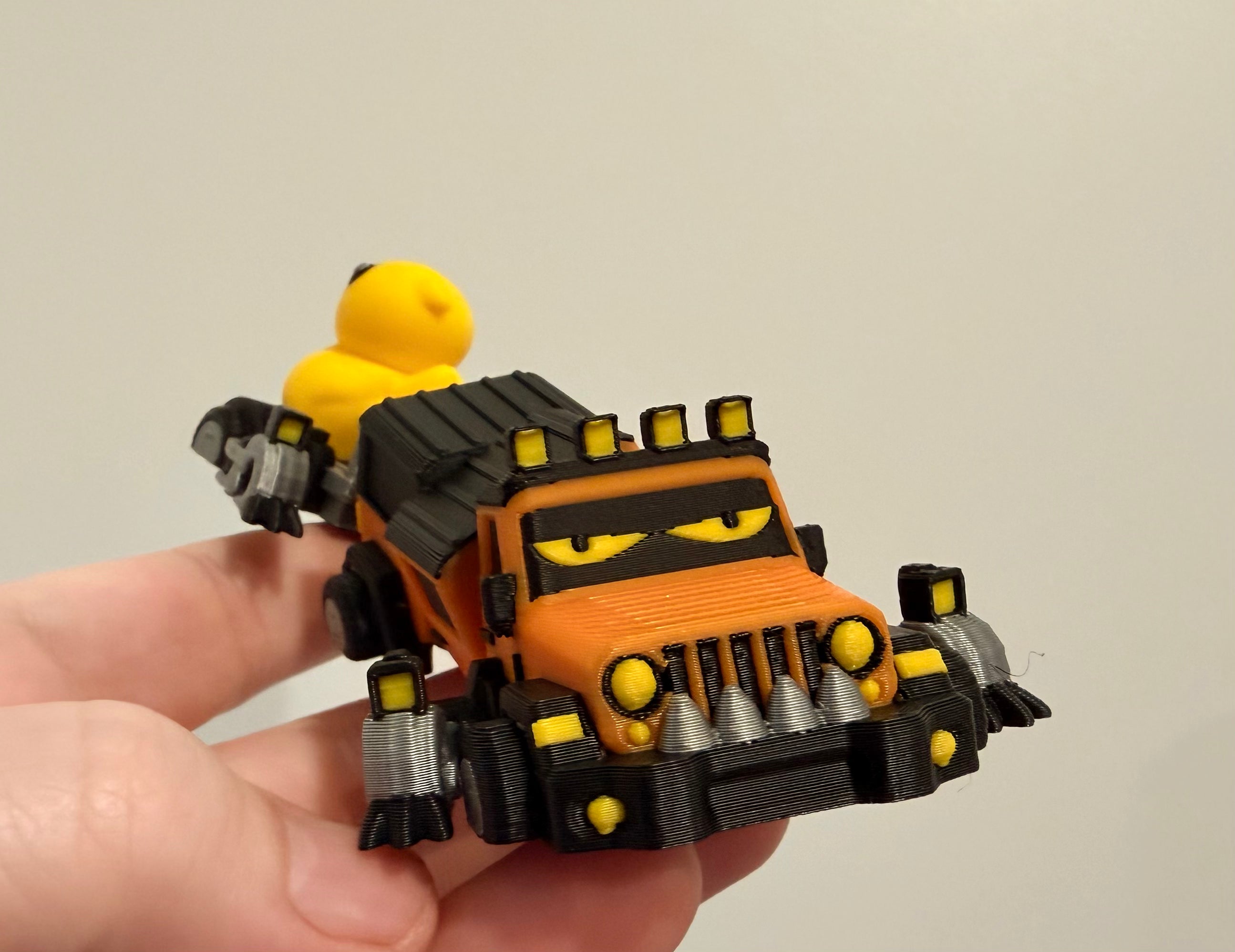 Jeep dragon with duck trailer